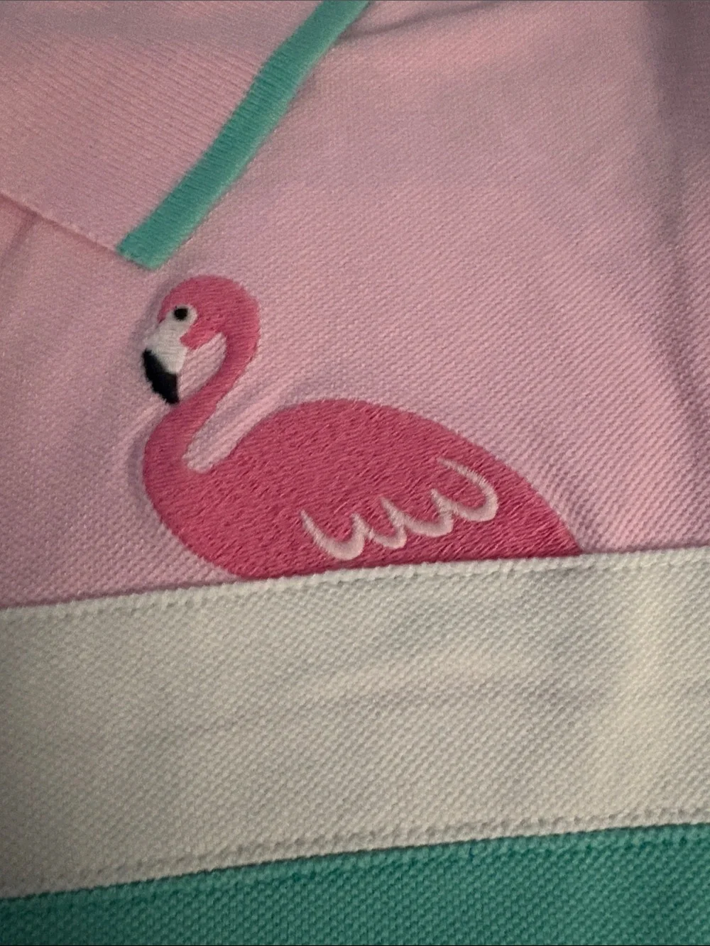 Gymboree Kids Pink Polo Shirt 8 with Mint Stripe with Matching Shorts 7